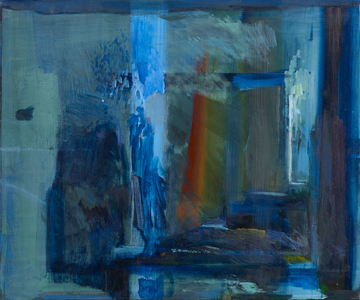 Night In A Foreign City, 2017, (oil on canvas)