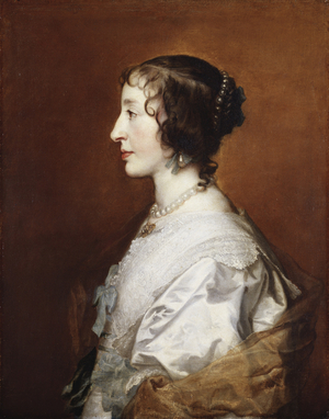 Queen Henrietta Maria (1609-69), 1638 (oil on canvas)