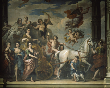 Triumph of Elizabeth Percy, Duchess of Somerset, 1718-20 (oil on plaster)