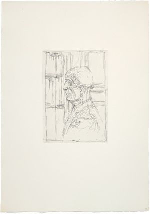 Michel Leiris [in Left Profile I], 1958-60 (etching)
