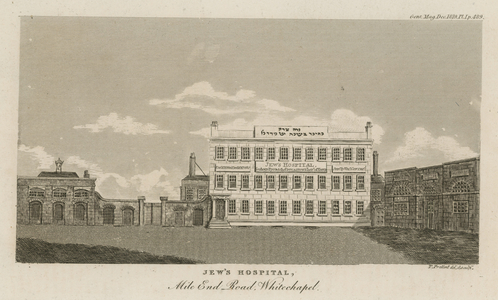 Jews Hospital, Mile End Road, Whitechapel (engraving)
