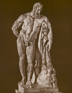 Napoli, Museo Nazionale, Ercole Farnese (b/w photo)