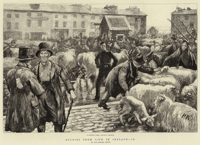 Studies from Life in Ireland, IX (engraving)