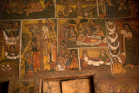 Church of Debre Berhan Selassie, Gonder, Ethiopia, Africa (photo)