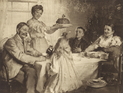 The Christmas Pudding (litho)