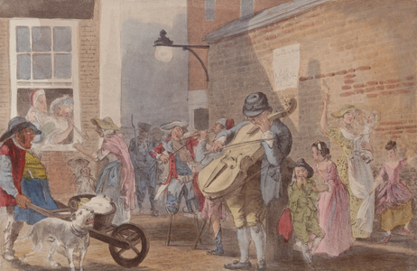 The Asylum for the Deaf (colour litho)