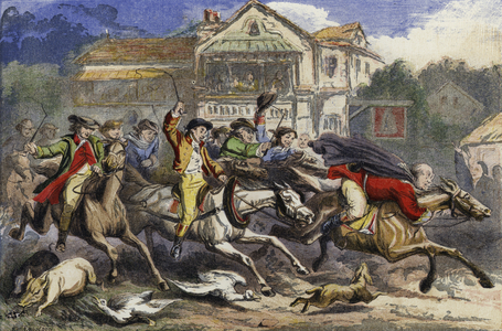 John Gilpin's Famous Ride (colour litho)