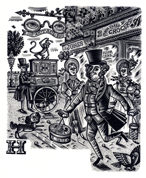 Handy-Spandy-Jack-A-Dandy, 1957 (wood engraving)