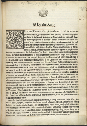 A Proclamation of 1605