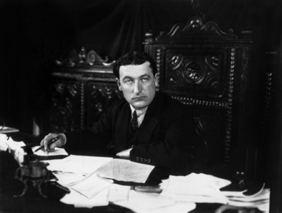 French writer Jules Romains (1885-1972) here at his desk c. 1925