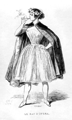 Smoking woman, 19 Century (b/w photo)