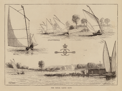 Royal Canoe Club, Teddington (engraving)