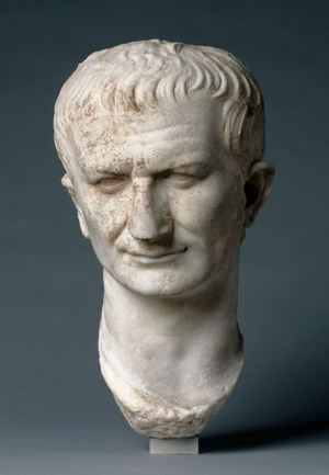 Portrait Head of a Statesman, possibly Vespasian, 1-100 (marble) 
