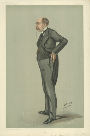 Mr John Fletcher Moulton (colour litho)