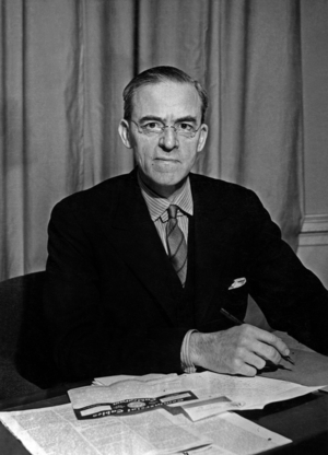Sir Richard Stafford Cripps (1889-1952) English politician, Chancellor of the Exchequer in 1947-1950