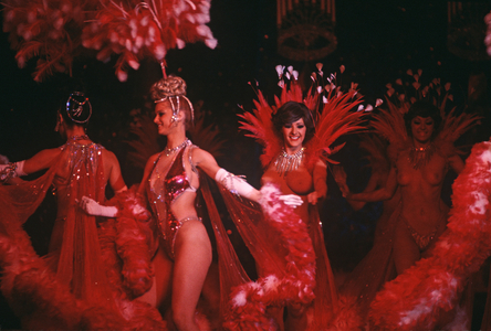 Dancers at the Moulin Rouge Cabaret, Clichy, Paris, France (photo)
