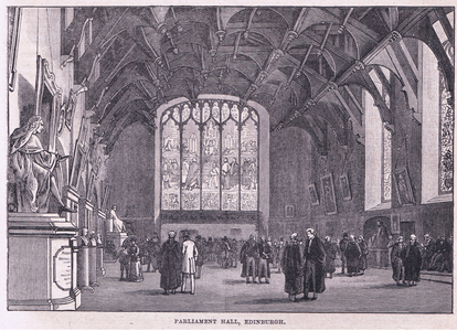 Parliament Hall, Edinburgh (litho)
