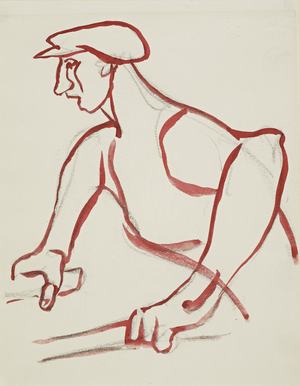 Workman, 1912-13 (circa) (drawing)