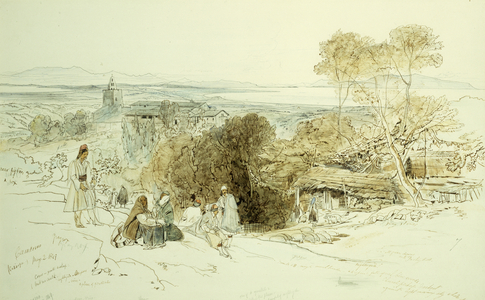 Camerino, 1849, 1849 (pen and brown ink and watercolour over pencil on paper)