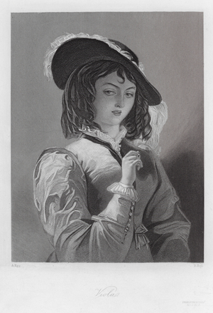 Viola, a character in Twelfth Night (engraving)