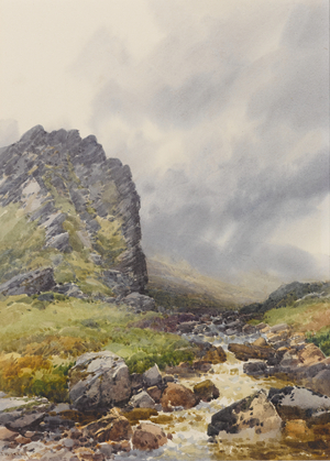 Dewerstone, Dartmoor  , c.1895-96 (w/c on paper)