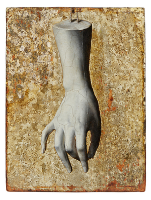 Still Life of a Fine Sculpted Female Hand (oil on panel)