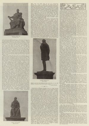 Statues at Large (b/w photo)