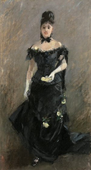 Woman in Black or Before the Theatre, 1875 (oil on canvas)