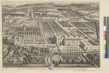 Guisborough, in Cleveland, in the County of Yorke, from 'Britannia Illustrata', 1720 (engraving)
