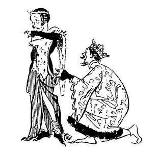 King Edward III and the Garter (lithograph)