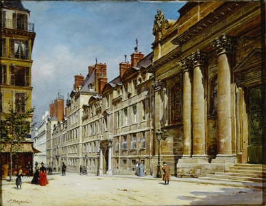 The Sorbonne, circa 1900 (oil on canvas)