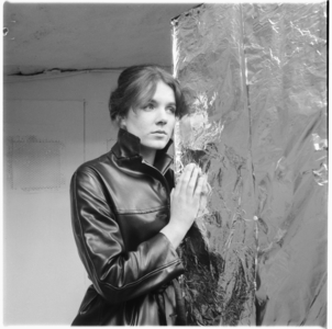 Georgina Barker, portrait of daughter of poet Frank Barker and writer Elizabeth Smart, mid 1950's, London (b/w photo)