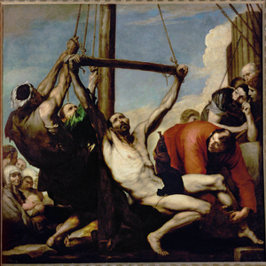 The martyrdom of St. Philip (painting on canvas)