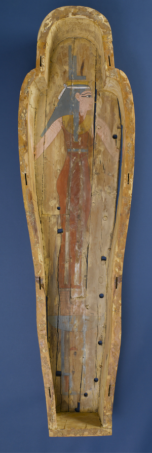 Coffin of Shep en-Mut, 800 BC (wood, plaster & pigment)