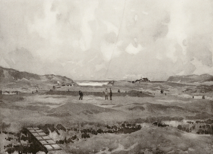 Golf Courses: Bude, the "Nursery Maid" hole (litho)