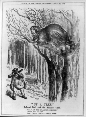 Illustration called Up a Tree 1862