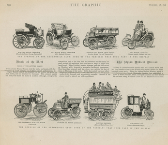 The Opening of the Automobile Club (engraving)