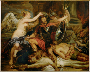 The triumph of the victor (painting on canvas)