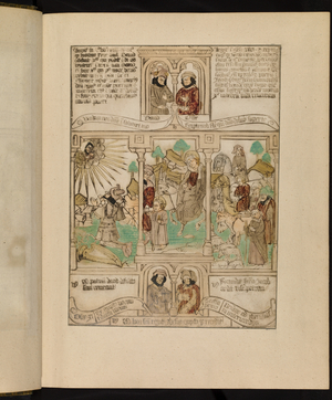 Biblia pauperum, 1465-1475 (woodcut)