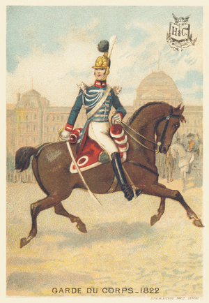 Garde du corps en 1822