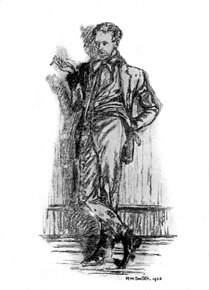 Ernest Thesiger as Ferrand in 'The Island Pharisees'