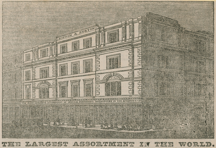 Rippon and Burton's warehouse, 39 Oxford Street (engraving)