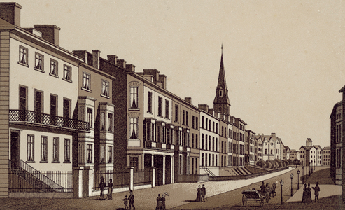 Victoria Road, New Brighton (litho)