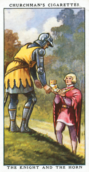 The Knight and the Horn (colour litho)