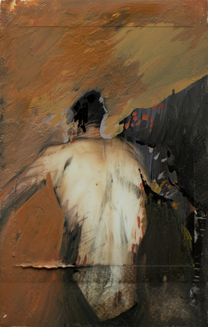 Portal , 2022 (gouache on instax)