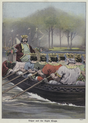Edgar and the Eight Kings (colour litho)
