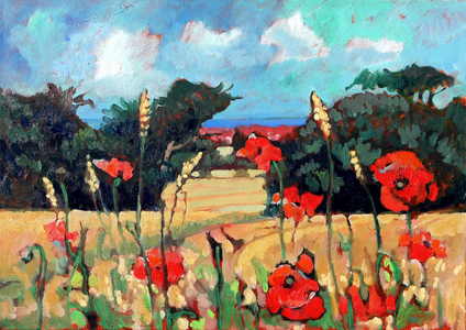 Kent Poppies, 2007 (acrylic on canvas)