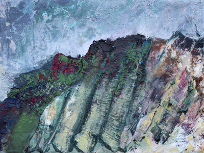 Furrows, 2014 (oil on canvas on panel)