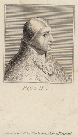 Portrait of Pope Pius II (engraving)