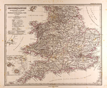 Map of Great Britain, 1872 (engraving)